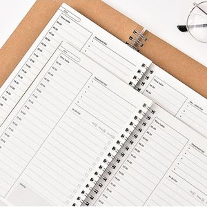 Daily Weekly Monthly Planning Schedule Retro Coil Planner This To Do List Organizer Improve Productivity Manual