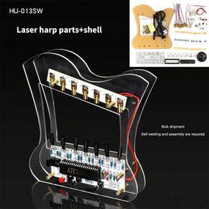 STC89C52 Single Chip Microcomputer DIY Laser Electronic Piano Kit 7 Music Scales Player Soldering Project Practice