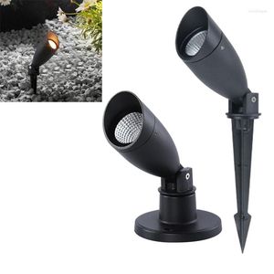 Lawn Lamp COB Spike Light 12V 110V 220V230V Outdoor Waterproof Pathway Garden Spot Bulb 12W 18W Decor Landscape