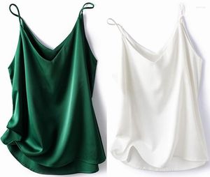 Women's Tanks 2PCS 2023 Women Sexy Tank Tops Silky Tube Top Female Sleeveless Camis Seamless Sports Lingerie Tee Bra Crop Bandeau Sling