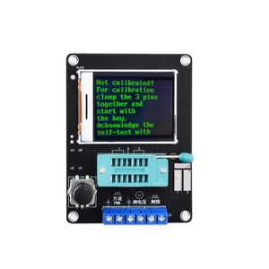 Engelsk/rysk version Transistor Tester LCR Diode Kapacitans ESR -frekvensm￤tare Multimeter PWM Square Wave Signal Generator