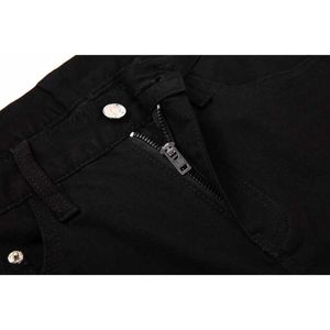 Erkekler Kot Tasarımcı Mens Pants Tasarımcısı Jean Pants Erkek Kadınlar Sonbahar Kış Siyah Denim Pantolonlar İnce-Fit Ayaklar Pantolon Trendi Waist Elastik Kot P6I0