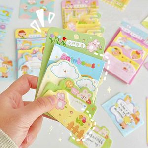 Gift Wrap 100 Sheet Office School Accessories Stationary Cartoon Memo Pad Cute Decor Notepad Stationery Sticky Note Kawaii