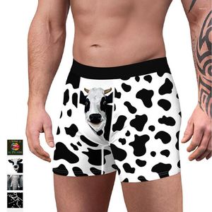 Underpants European And American Exotic Cow Digital Printing Pantie Men's Comfortable Breathable Boxer Briefs OTAAIK Q519
