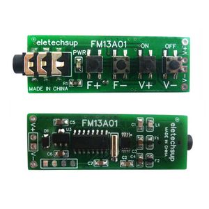 FM13A01 Placa de receptor de rádio estéreo VHF de dois canais VHF 76MHz ~ 108MHz DC 3.7V-18V