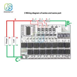 3S/4S/5S BMS 3.2V 100A Li-ion Lmo Circuito di protezione della batteria al litio ternario Li-polimero Bilanciamento della ricarica