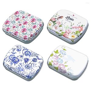 Gift Wrap Protable Cute Candy Tea Container Home Decor Maskeup Organizer Storage Case Jewelry Box Mini Tin Iron