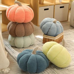 Pillow Teddy Fleece Pumpkin Throw Pillows Ins Funny Soft Thanksgiving Halloween Decor Sofa Gift Toy 20cm Wide