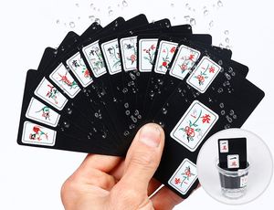 Kodamames Oyunu Toptan Pvc Buzlu Tüm Plastik Mahjong Kart Seyahat Taşınabilir Su Geçirmez Mini Oyunlar Kartı Tatil Oyuncak Hediyesi