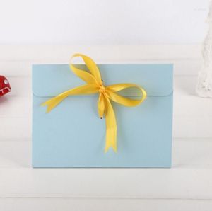 Gift Wrap 150pcs Large Ribbon Kraft Paper Envelope Bag Handkerchief Silk Scarf Packing Boxes 24 18 0.7cm Wholesale