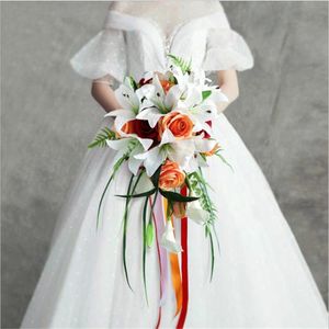 Свадебные цветы Sesthfar Bridal Bouquets Женщины искусственные цветочные букеты Студий