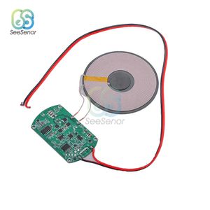 10 W/7,5 W/5 W 5 V Qi Drahtlose Schnelle Ladegerät Lade Sender Modul Platine mit spule Für Mobiltelefone 25mm Abstand