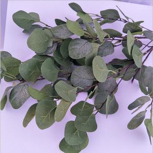 Decorative Flowers & Wreaths Eucalyptus Wholesale Green Plant Artificial Silk Leaves Home Wedding Party Christmas Decoration Accessory Fake