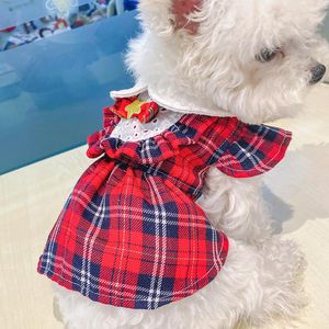 犬のアパレルチルストマス格子縞の服ハイト品質ペットドレスroupaペットセーター小さなコスチュームロパパラペロ