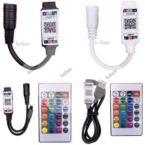 Kontrolery USB DC 5V 12V IR Smart Controller LED RGB pasek dla SMD 2835 3528 Lekka aplikacja kompatybilna z Bluetooth