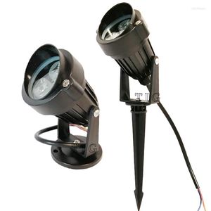 Sälj utomhusbelysning Garden Spotlight Stand LED Lawn 3W 9W Light IP65 Waterproof Lamp AC110V220V