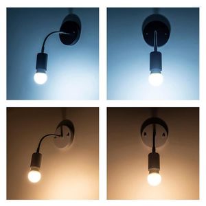 Lampy ścienne Elastyczne lampy proste światła kinkietowe E27 110V 220V Bórek do czytania w kuchni pokój sypialni oświetlenie wewnętrzne