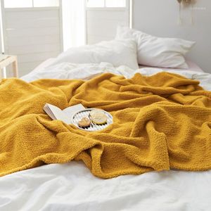 Cobertores nórdicos super macios e aconchegantes e respiráveis ​​Cinzento decoração de outono de malha de malha em casa