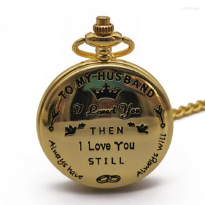 Pocket Watch Gift для любовников индивидуальные часы для моего мужа, я люблю тебя всегда