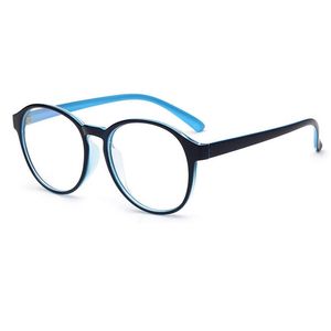 Okulary przeciwsłoneczne okrągłe okulary pełne ramy mężczyźni kobiety PC Okulary 2023 Plastik bez stopnia oka na krótkowzroczność Oculos de Grau Fashion