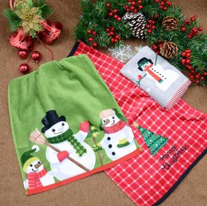 Towel Christmas Day Old Snowman Cotton Soft Water Absorbent Adult Face Thickening Increase Holiday Gifts