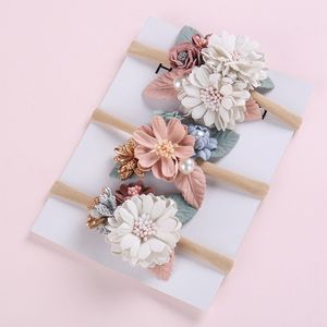 Baby Girl Headband Cute Flowbon Elastic Hair Band Nowon Nie maluch pałąk nagłówek na głowę Dzieci Akcesoria świąteczne prezenty 1413