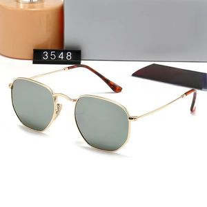 Sungases designer glasögon mode glasögon runda solglasögon varumärke design uv400 metall guld ram män kvinnor speglar lyx varumärke metall baseball solglasögon