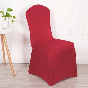 Chair Covers Wholesale Fitted ChairClothes Spandex Cotton Wedding Banquet Anniversary Party Event Decor Many Colours Cover