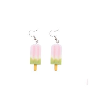Charm Cute Simation Popsicle for Women Summer Cool Threecolor Ice Cream Student￶rh￤ngen g￥va Drop Delivery smycken OTOPS