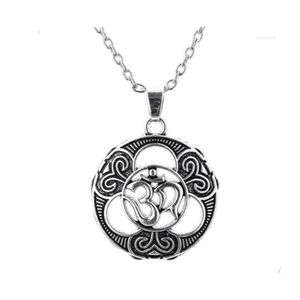 Anhänger Halsketten Religiöse Halskette Unisex Mandala Chakra für buddhistische Gute Amet Geschenk Wählen Sie Zinklegierungsmaterial Bereitstellung Drop Deliv Dhkiy