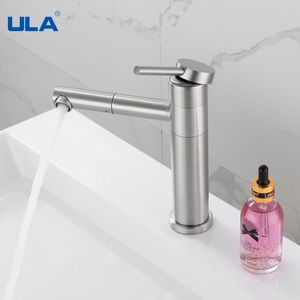 Rubinetti per lavabo da bagno ULA 360 Rubinetto per lavabo rotante Miscelatore per acqua fredda montato sul ponte Rubinetto per cascata (non incluso tubo flessibile