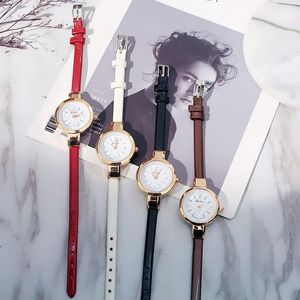 Armbandsur Fashion Casual Women Watches Quartz Literary Stirle Watch Present For Girl Fit 14-19cm Wrist Clock