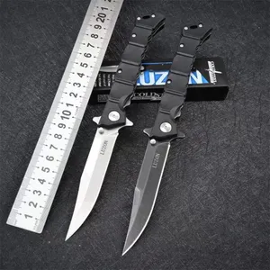 Cold Steel 20NQL Luzon Flipper-Messer, 6 Zoll, schwarze Clip-Point-Klinge, schwarze GFN-Griffe, EDC-Taschenmesser, taktisches Überlebens-Camping-Werkzeug