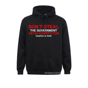Men's Hoodies & Sweatshirts Dont Steal The Government Hates Competition Funny Tax Theft Hoodie Men Plain Mother Day Leisure Clothes
