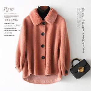 Delle donne Della Pelliccia Del Faux Shearling Femminile Reale Cappotto di Lana 2023 Autunno Inverno Giacca Donna Agnello Coreano Giubbotti Chaqueta mujer IL MIO