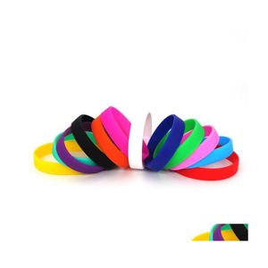 Jelly Glow Casual Outdoor Sports Fitness Sile Jelly Bracelets Rubber Elasticity Wristband Cuff Bracelet Basketball Wrist Band Drop Ot1Fn