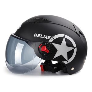 Motosiklet Kaskları Yaz Kask Bisiklet Hd Lens Motorrad Helm ve Güvenlik Cascos de Moto Para Casco Seguridad Erkek Kadın