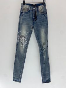 2023 Neuankömmling Herren-Designer-Jeans mit zerrissenen Röhrenlöchern in Distressed-Optik ~ US-GRÖSSE 28-38 ~ hochwertige, schlanke Motorrad-Moto-Biker-Jeans aus lässigem Denim, Hip-Hop-Jeans