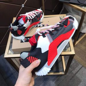 Fashion Best Top Quality real leather Handmade Multicolor Gradient Technical sneakers men women famous shoes Trainers size35-46 kqM KJK000005