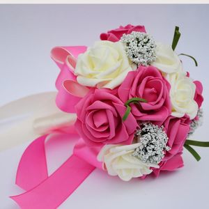 Wedding Flowers PerfectLifeoh Bruid Holquets voor bruidsmeisjes decoratie -accessoires kleine bruids
