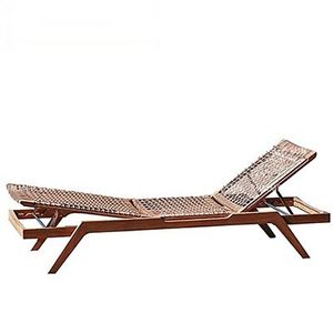 Camp Furniture Outdoor Solid Teak Deck Bed Beach Rattan Villa El Swimming Pool ChairCamp