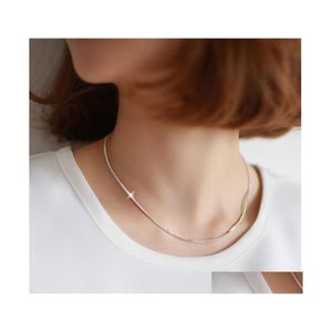 Chokers Fashion Snake Chain Necklaces 925 Sterling Sier Adies Valentine Gift Women Jewerly Drop Delivery Jewelry Pendants Otmkl