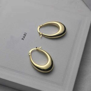 Hoop Jewelry Designer luxury Earring Water Drop Shape Elegant Simple Oval Earring Solid Circle Earring Buckle Earrings Ornaments
