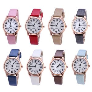 Pulseira de pulseira Bracelet Women Watch Female Analog Quartz Relógios Moda Relógio Principal Senhor Simple Faux Leather Watchwatch