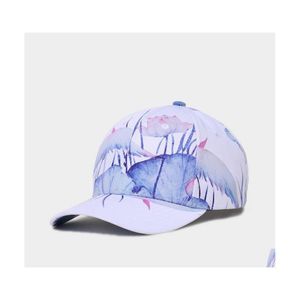 Ball Caps Fashion Men Women Couple Hiphop Hat Cotton Polyester 3D Printed Summer Ocean Wave Seaside Holiday Personality Drop Deliver Otbxa