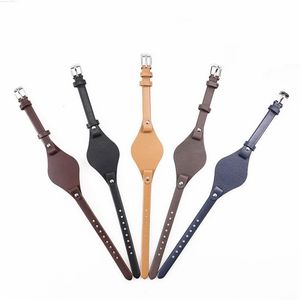 8mm Watch Band Genuine Leather Strap Women Wristband For Es3077 2830 3262 3060 4176 4119 4026 4340 Small Bracelet Bands201d