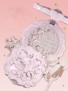 Figuras decorativas Objetos Cy Flower Snow Little Angel Relief Destaque Glitter iluminando a luz de água tridimensional