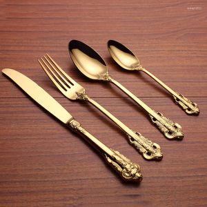 Ужин наборы посуды Modern Spoons Forks Роскошные домашние столовые столовые приготовления подарки Pratos de Jantar Set Set