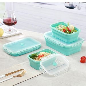 Set di stoviglie Contenitore pieghevole Box Box con strumenti di contenitori per lo stoccaggio riscaldante per gli accessori da cucina per bambini