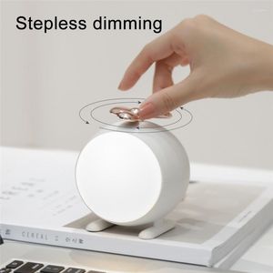 Bordslampor Stepless Dimning Timing Bedside USB Laddningsbart nattljus för barn Desktop Nursery Home Decor Candeeiros de Mesa